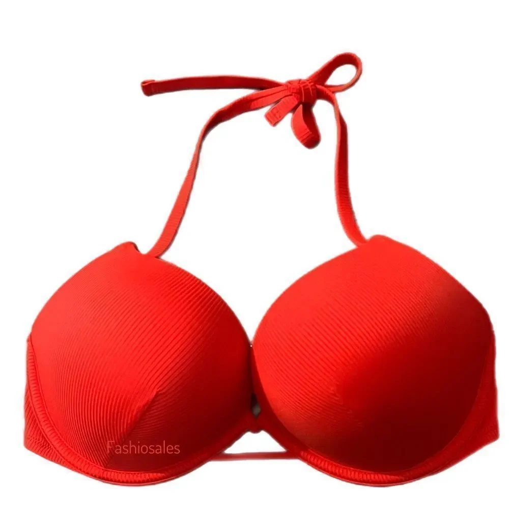 Victorias Secret Swim Bombshell Add-2-Cups Push Up Bikini Top Flame